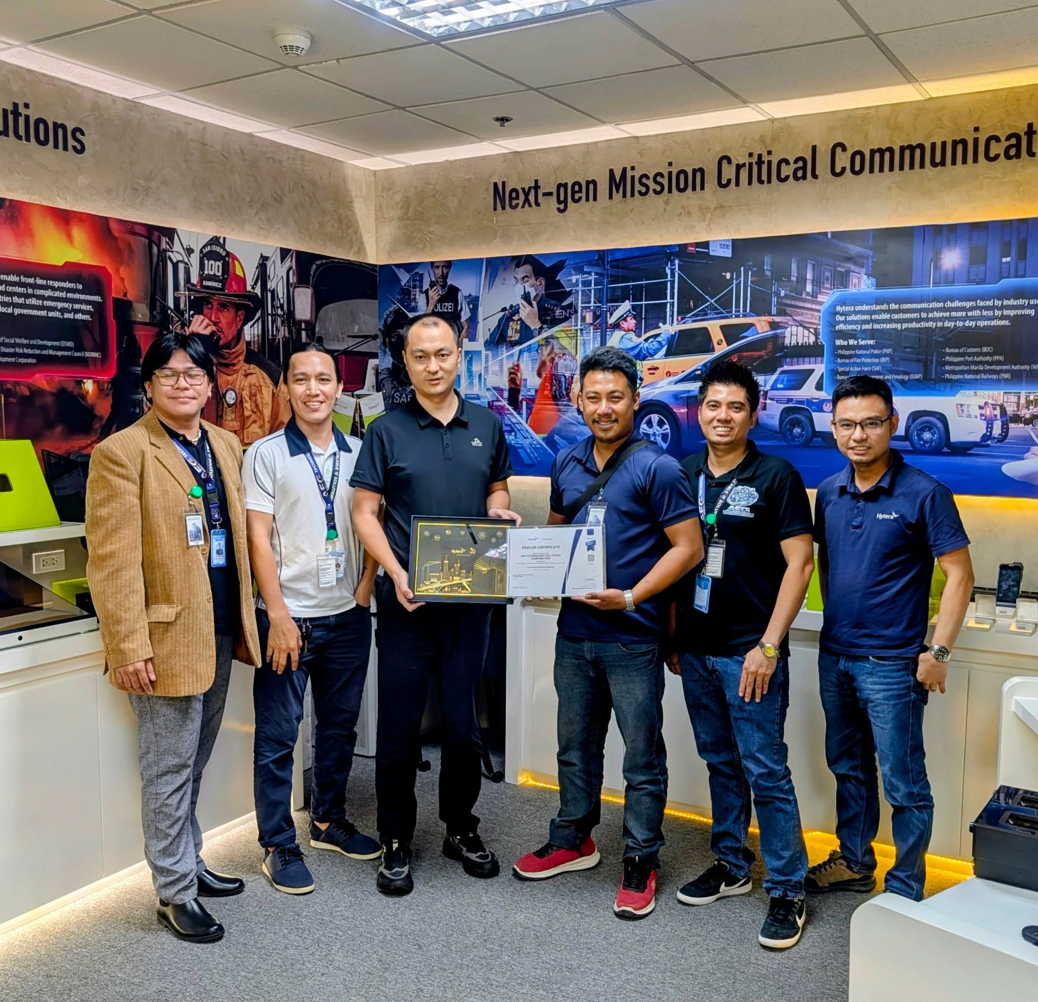 AEG and Hytera product visit photo 4