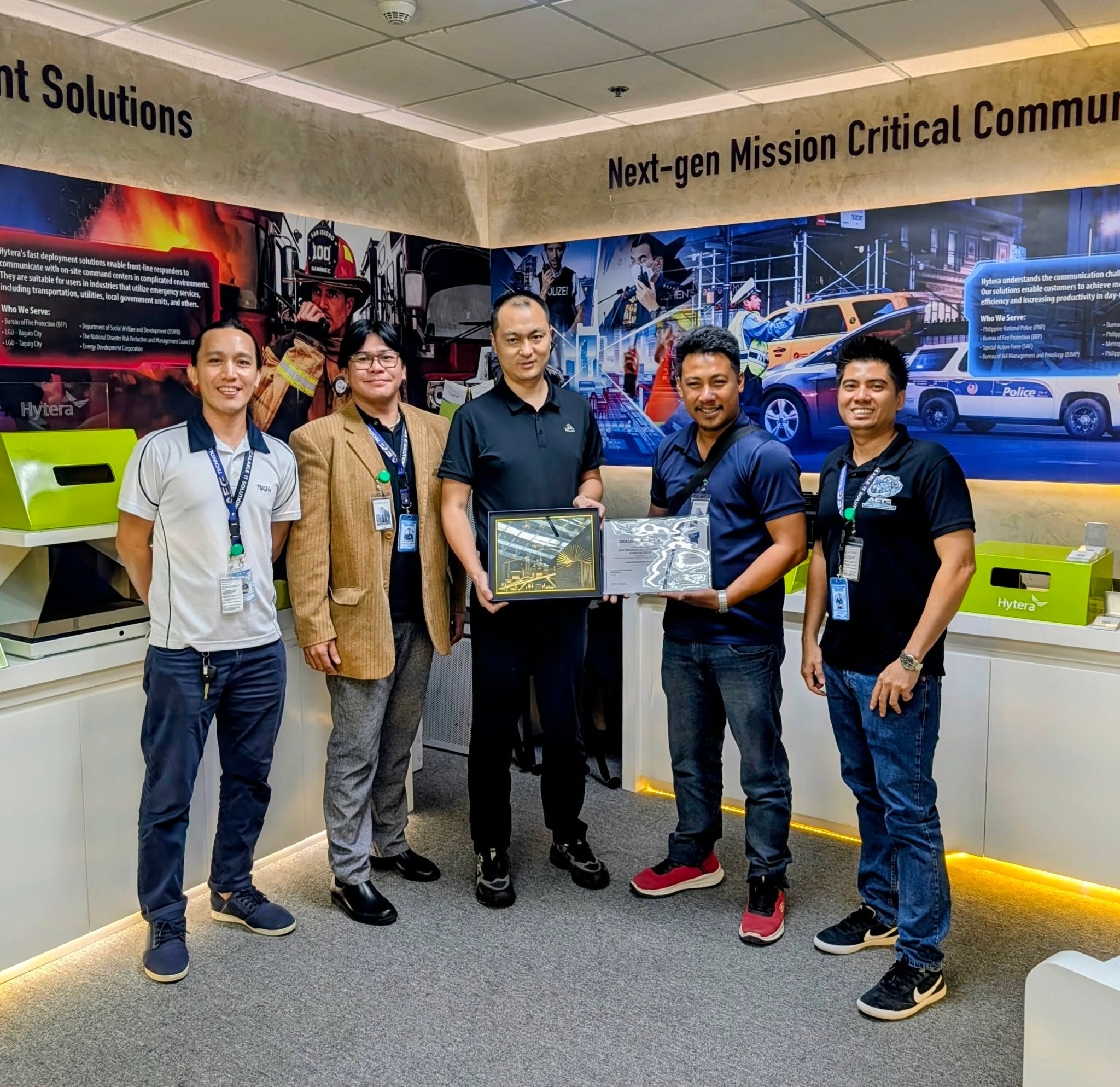 AEG and Hytera product visit photo 5