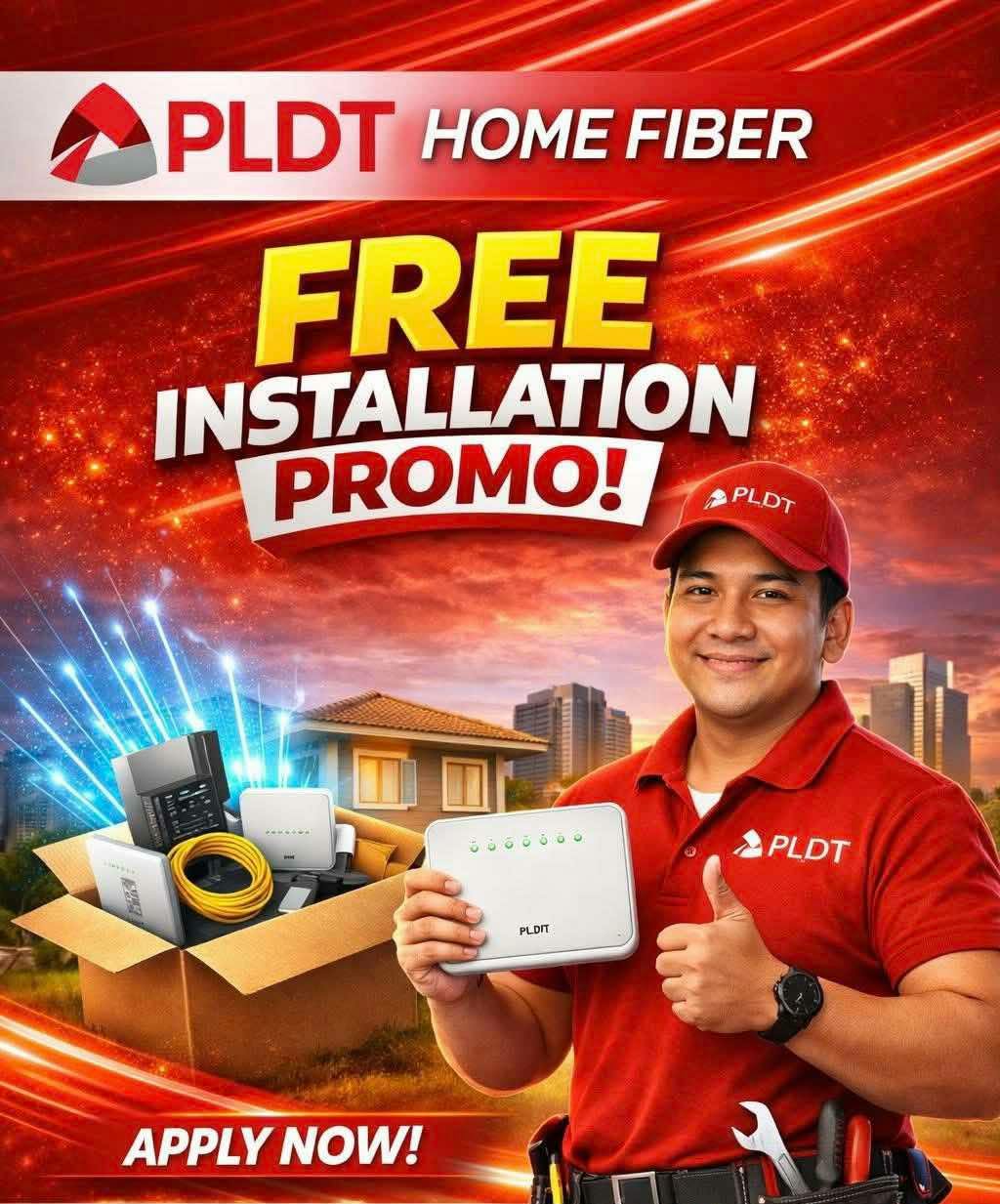 PLDT Home Fiber Free Installation Promo