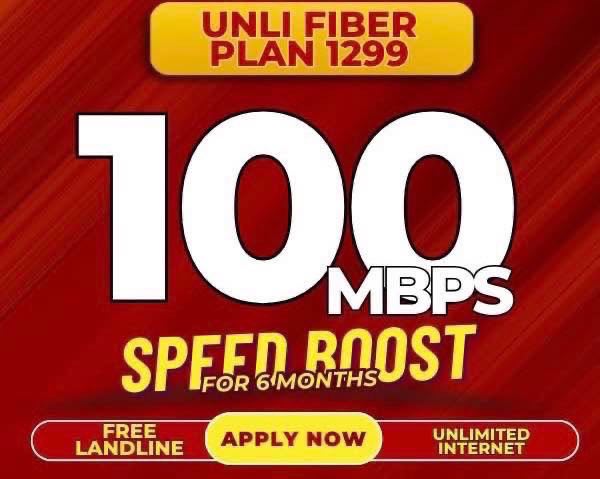 PLDT Unli Fiber Plan 1299