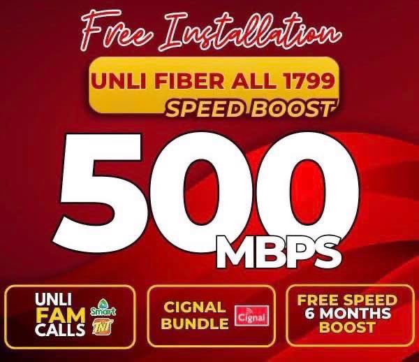 PLDT Unli Fiber All 1799