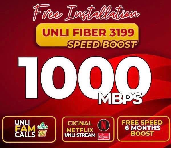 PLDT Unli Fiber 3199