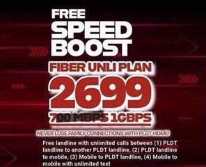 PLDT Fiber Unli Plan 2699